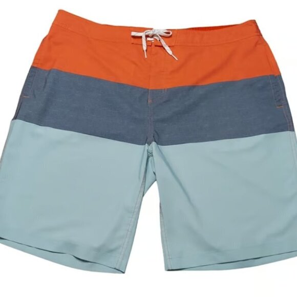 Goodfellow & Co. Men's Color Block Tie Waist Swim Shorts - Picture 3 of 7